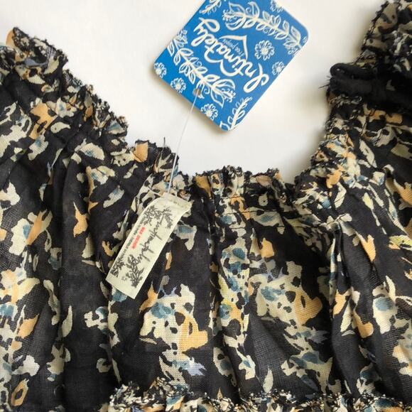 NWT Free People Ruffle Spaghetti Straps Top Size S - Picture 4 of 4